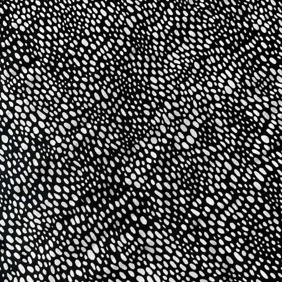 S.C. & CO (Canada) Fit and Flare Skirt.  Black/White abstract dot.  Spring! - Picture 3 of 5